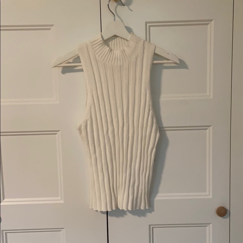 White Sweater Tank